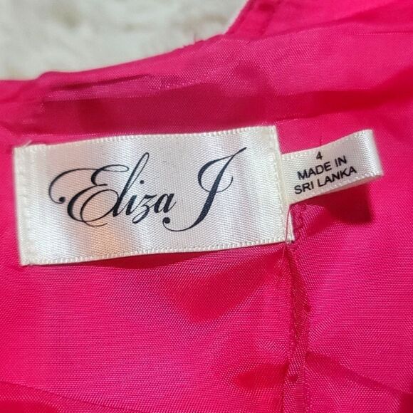 Eliza J Floral Spring Pink & White Bow Belt Scoop-Neck Dress - Picture 10 of 11